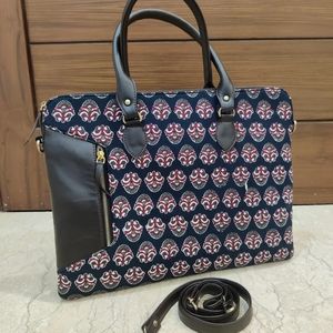 Ikkat Laptop Bag